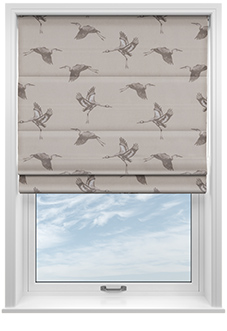 Cranes, Pearl - Roman Blind